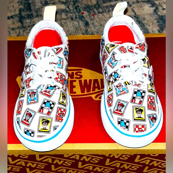 **SOLD** Vans X Waldo Collaboration (White/Multi-color), TD Size 6.5C - $30 - Picture 3 of 12